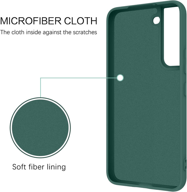 Redpepper Galaxy S22 Cover Anello Silicone Verde