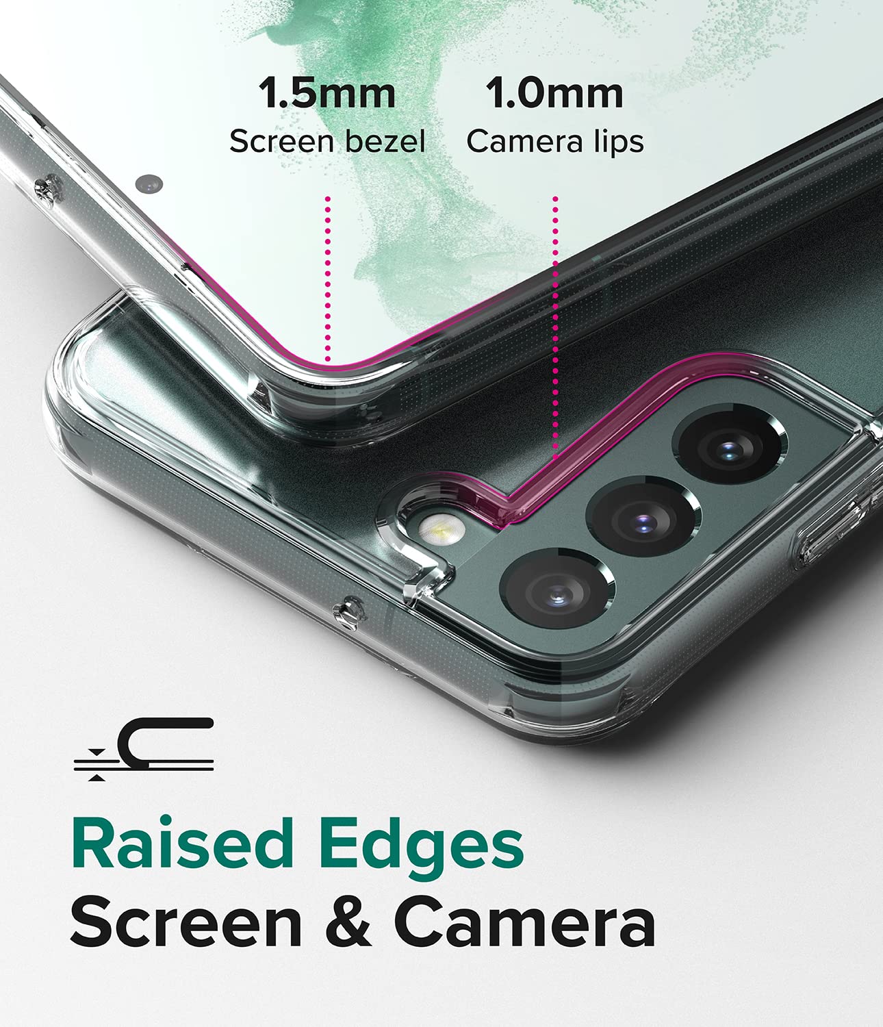 Ringke Fusion Cover Galaxy S22 Plus 5G Opaca Matte Clear