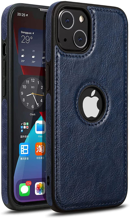 Redpepper iPhone 13 Mini cover pelle slim logo a vista