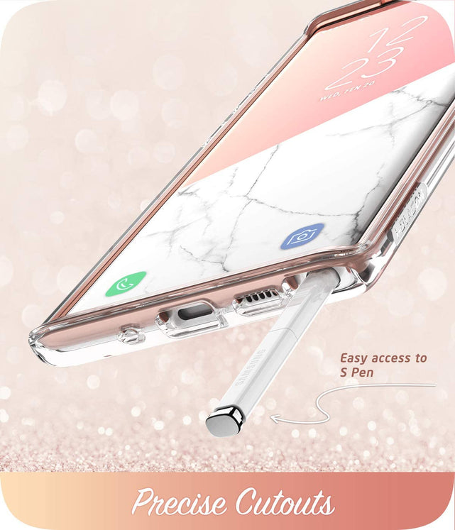 Redpepper Galaxy Note 10 Plus Cover Marmo S-Pen TPU+PC