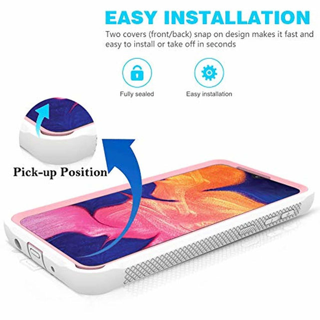 Redpepper Galaxy A70 Cover Slim Trasparente Bianca Antiscivolo
