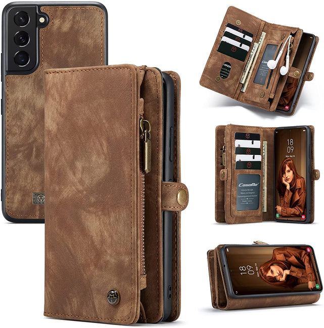 Redpepper Galaxy S22 Plus Cover Portafoglio Pelle con Zip