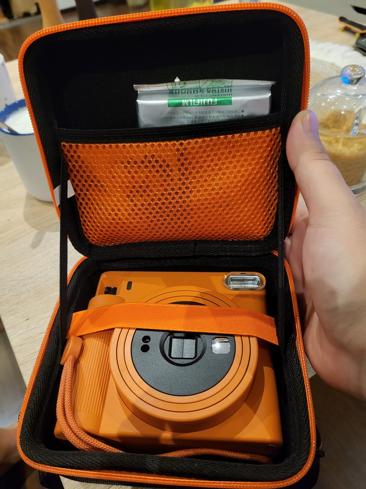 Aenllosi Camera Case Custodia Arancia per Instax SQ40 SQ1