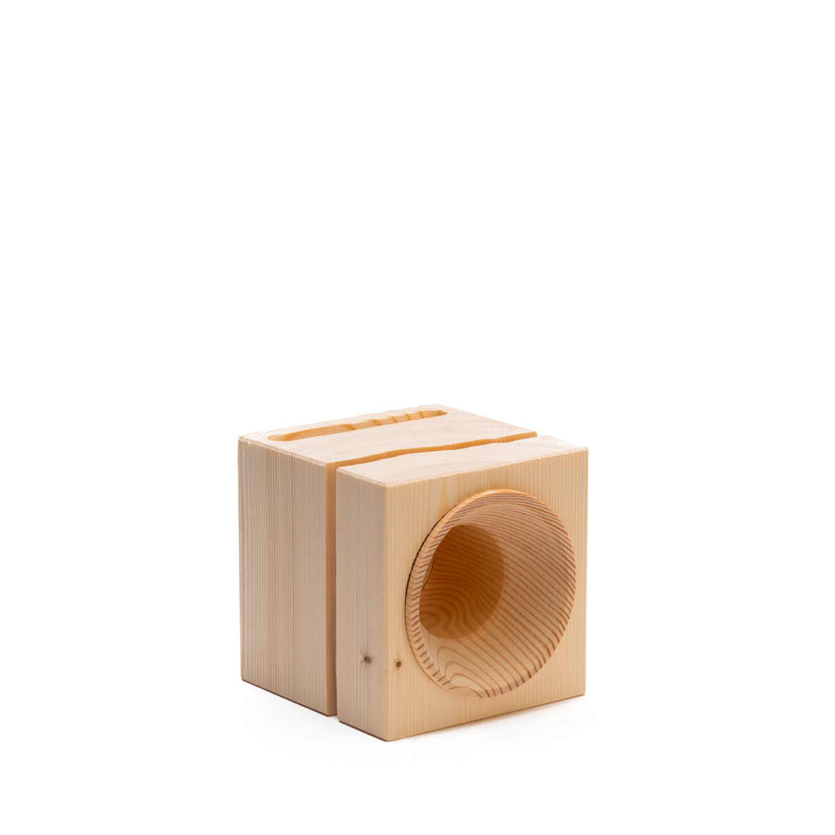 VAIA Cube Amplificatore Smartphone Legno 10x10 cm Naturale