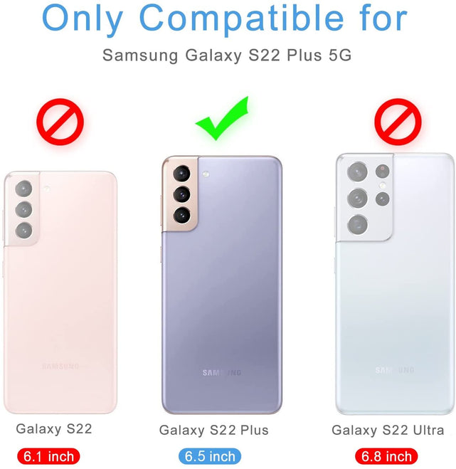 Redpepper Galaxy S22 Plus Cover Portafoglio Pelle con Zip