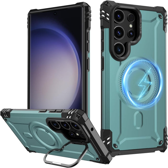 Redpepper Galaxy S25 cover nera magnetica con kickstand