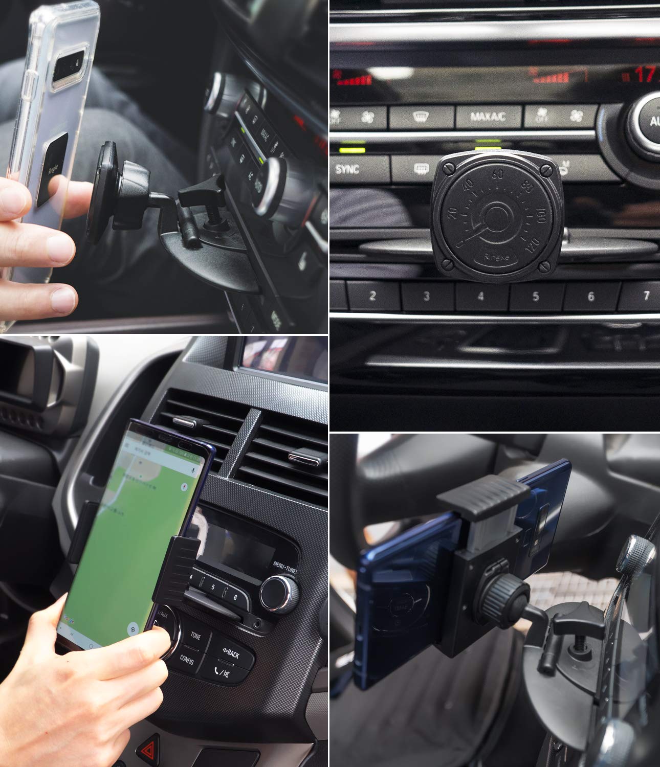Ringke Car Mount supporto auto CD magnetico universale nero