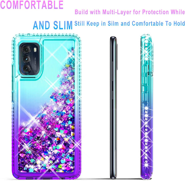 Redpepper Edge Plus 2022 Cover Glitter Teal Purple con Vetro