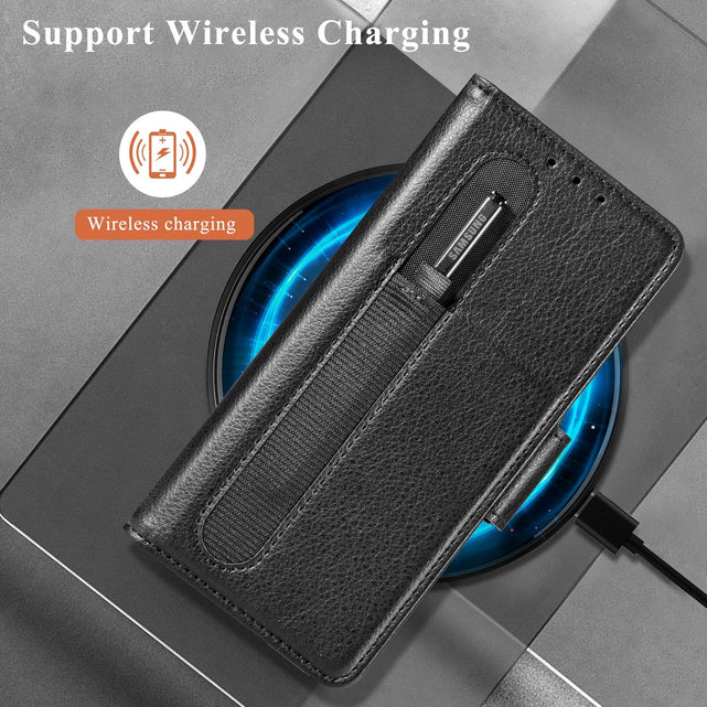 Redpepper Galaxy Z Fold 4 cover portafoglio pelle con penna