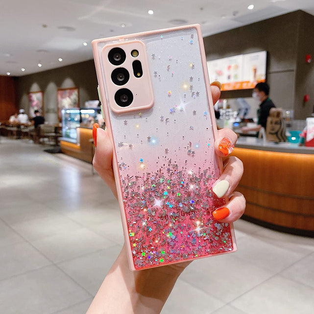 Redpepper S22 Ultra cover trasparente glitter TPU