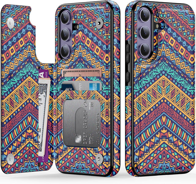 Redpepper Galaxy S25 Custodia Pelle Fog Trees Wallet