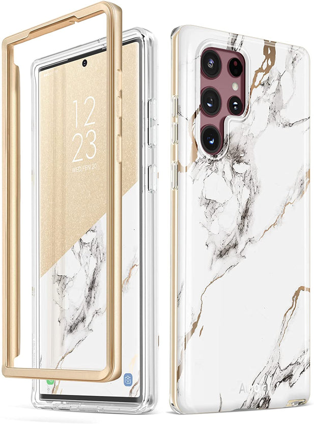 Redpepper Galaxy Cases S22 Ultra custodia marmo bianco slim