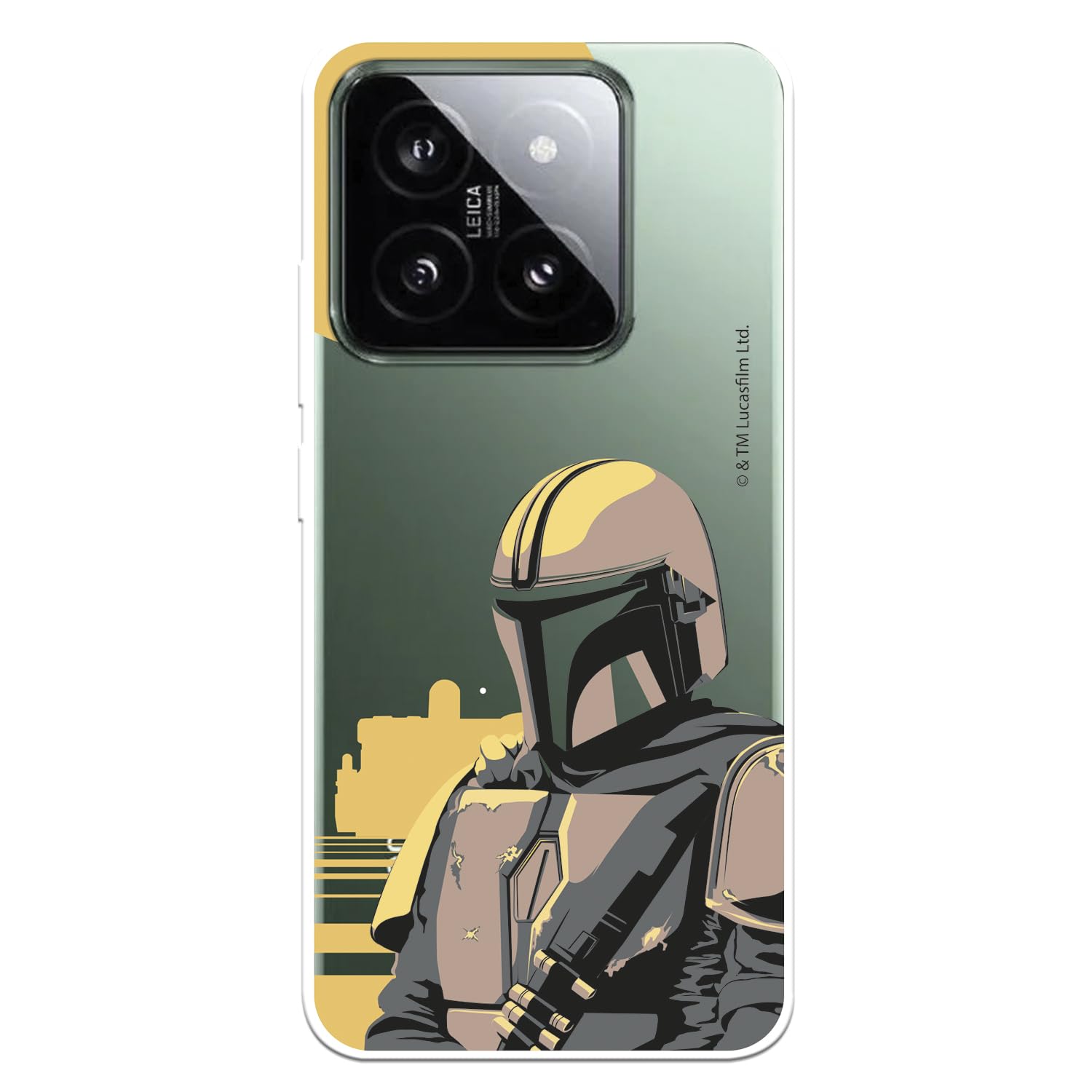 La Casa cover Xiaomi 14 Star Wars Mandalorian silicone nero