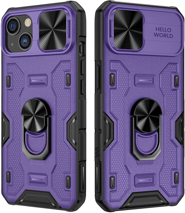 Redpepper Apple Cases iPhone 14 Cover con Anello e Camera Cover