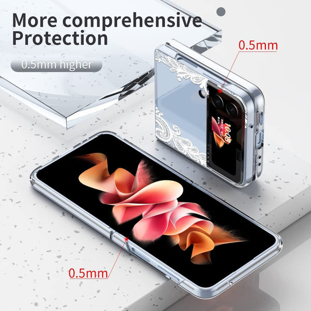 Redpepper Galaxy Z Flip 4 Cover Fiori Sottile Antiurto