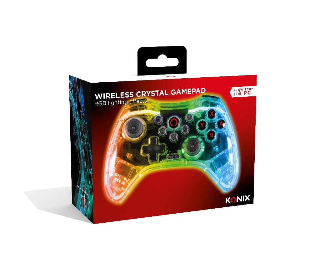 Konix Crystal controller wireless Switch PC PS4 RGB 10h