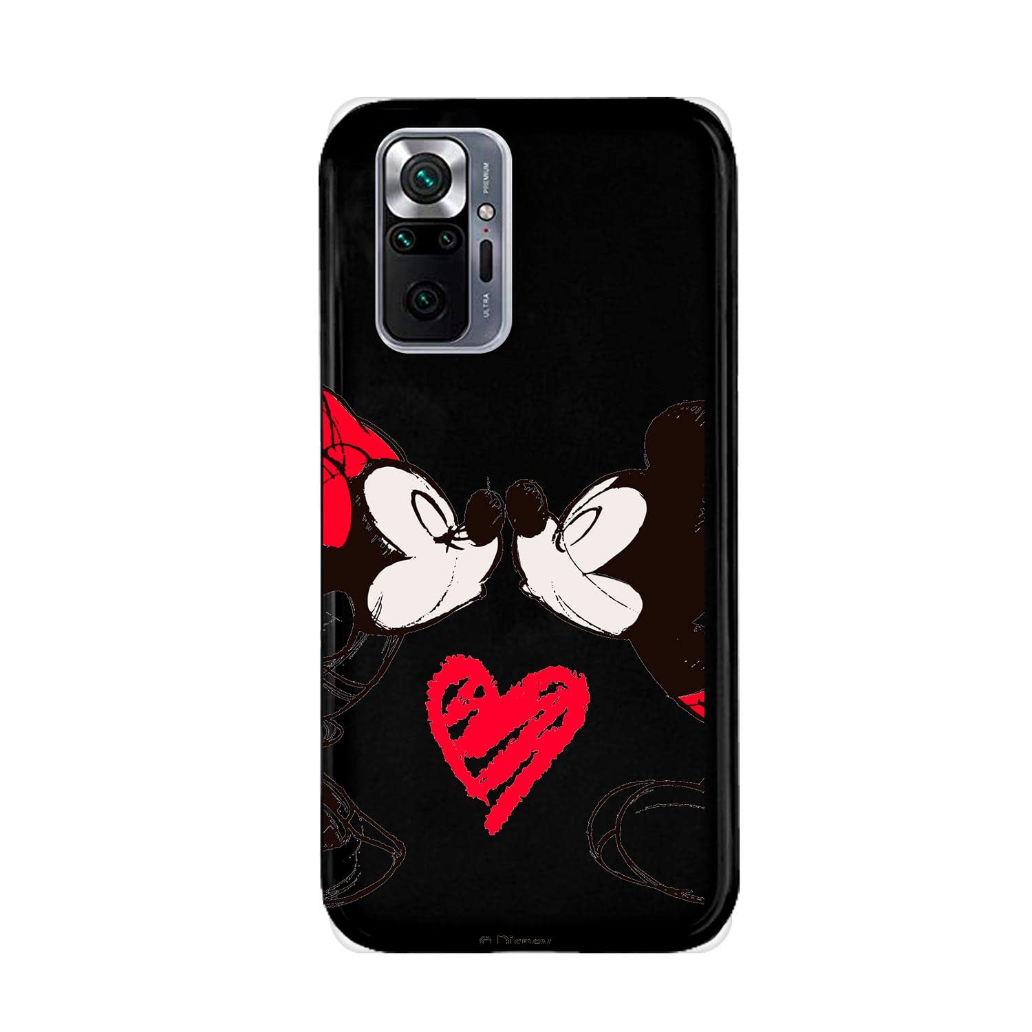 La Casa de las Carcasas Note 10 Pro custodia silicone nero Minnie Bacio