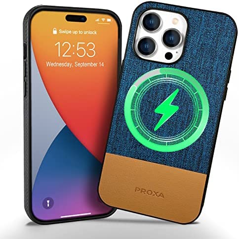 Redpepper iPhone 14 Custodia Magnetica Pelle Sottile Nera