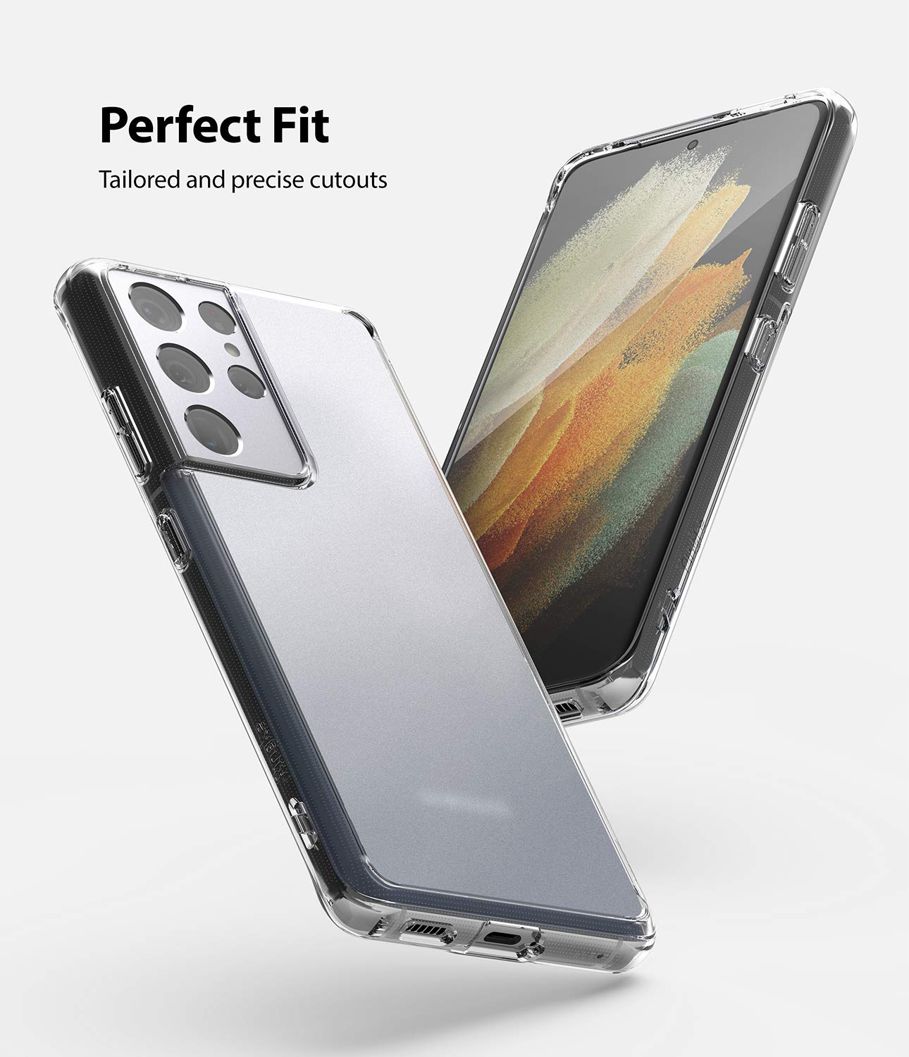 Ringke Fusion Cover Galaxy S21 Ultra Matte Clear Antiurto