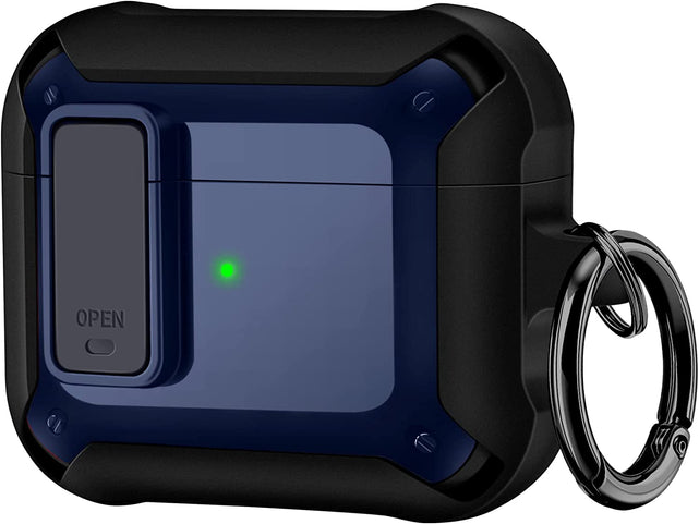 Redpepper AirPods 3 Cover Nero Carbonio con Moschettone