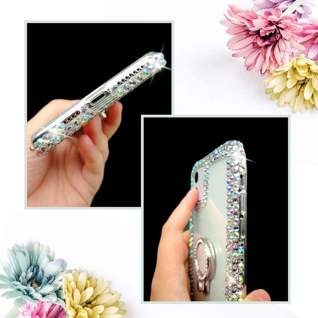 Redpepper Apple Cases iPhone 13 Mini cover strass con anello