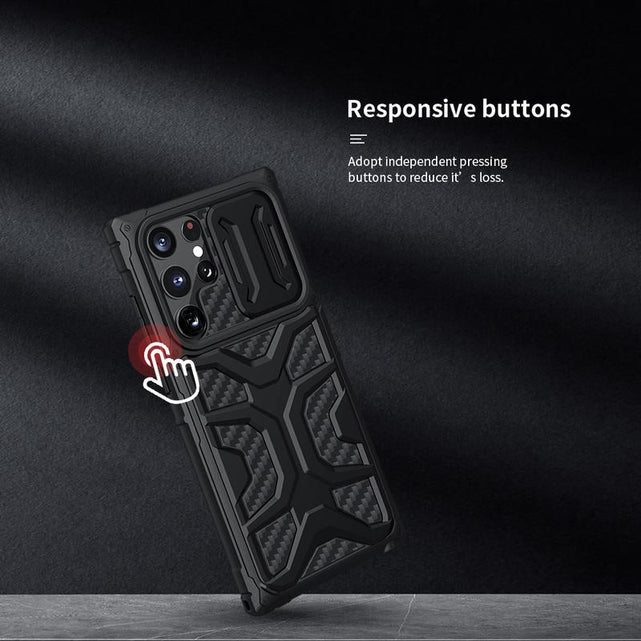 Redpepper Galaxy S22 Ultra Cover Carbonio Antiurto Nera