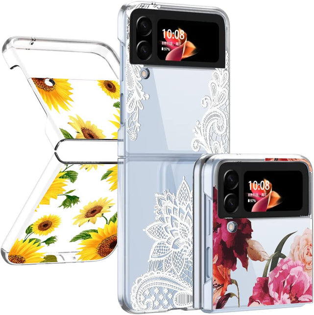 Redpepper Galaxy Z Flip 4 Cover Fiori Sottile Antiurto