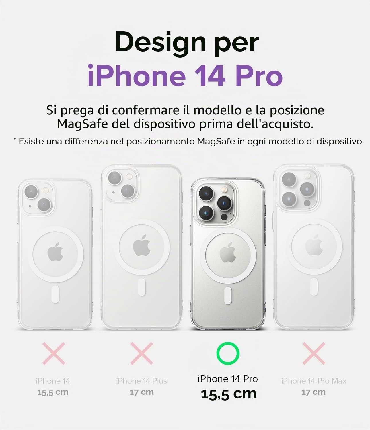 Ringke Fusion Magnetic Cover iPhone 14 Pro Matte Clear
