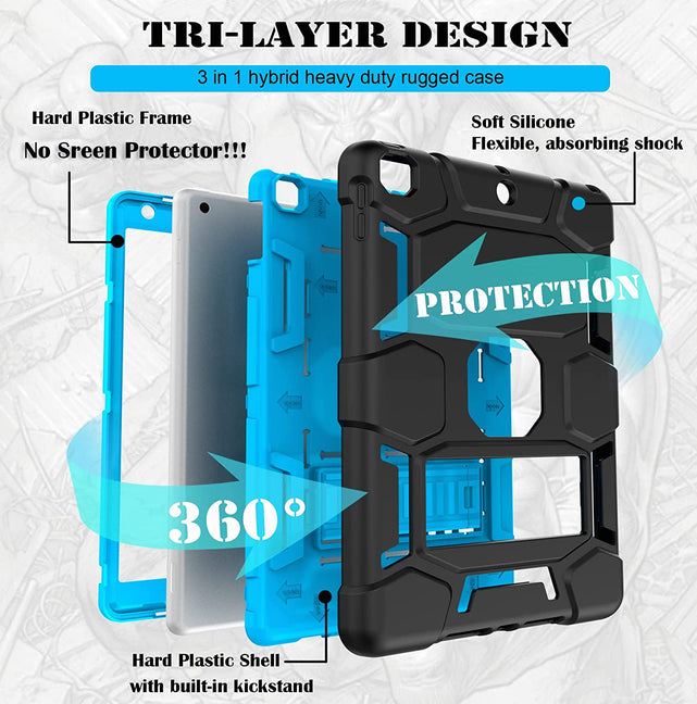 Redpepper iPad 10.2 cover kickstand antiurto bambini