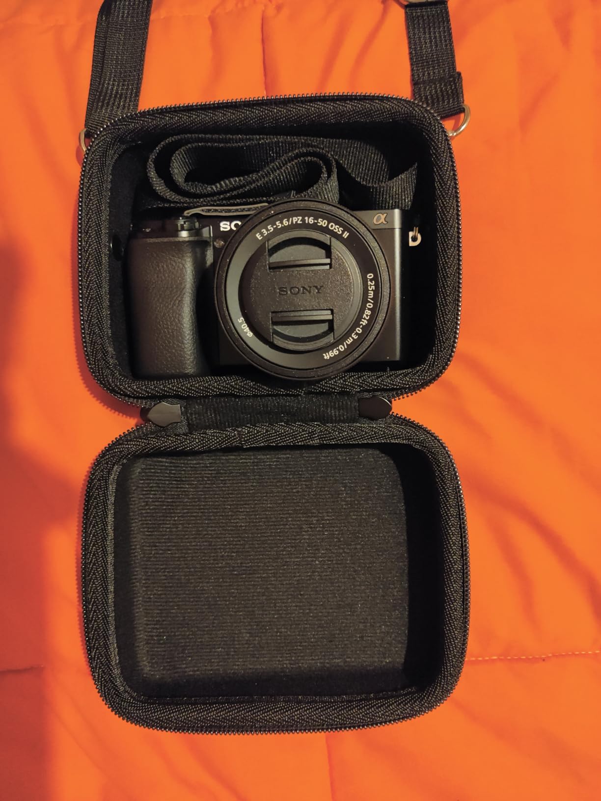 Aenllosi Camera Case Custodia Sony Alpha 16-50mm Nero EVA