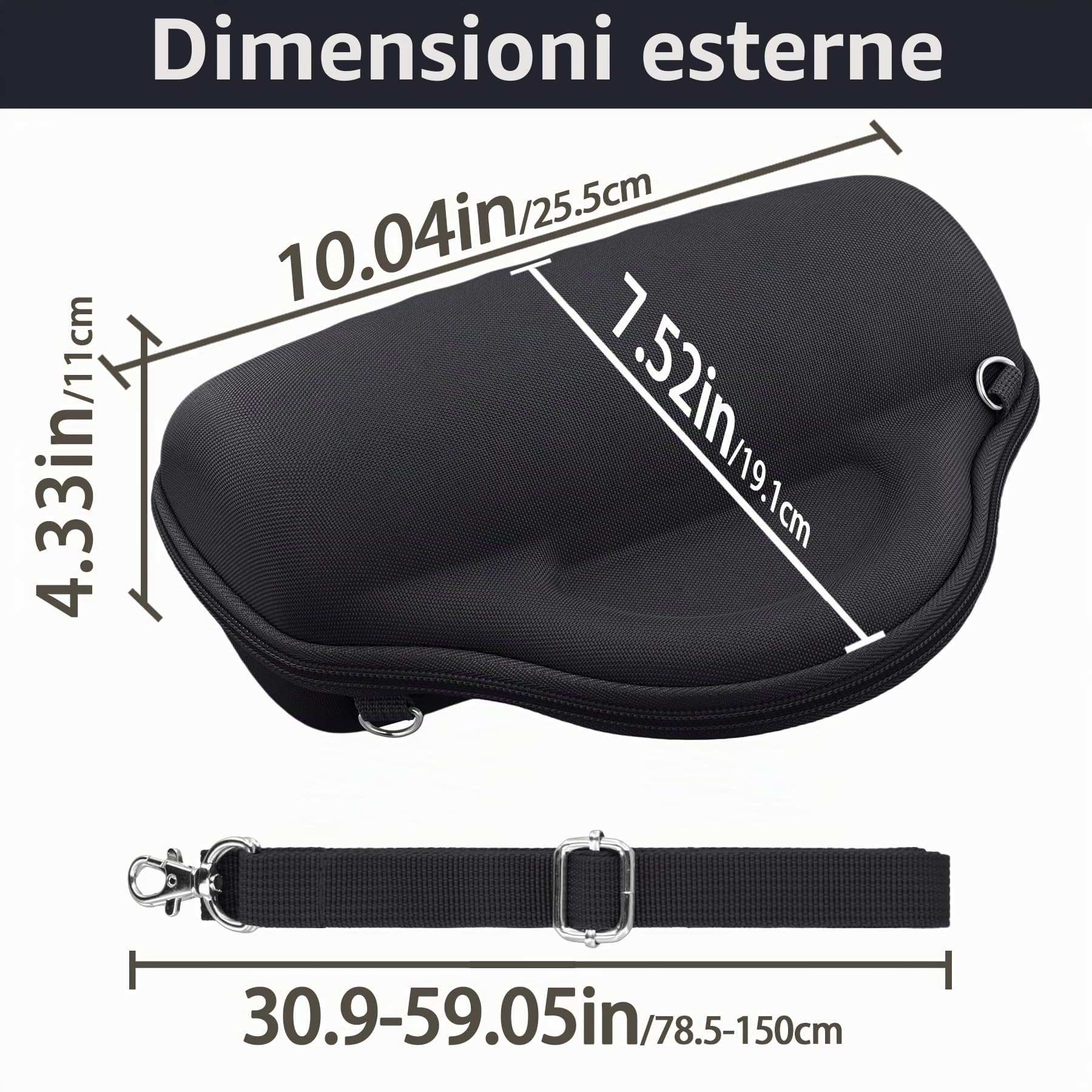 Aenllosi Speaker Case JBL Charge 6 custodia EVA nera
