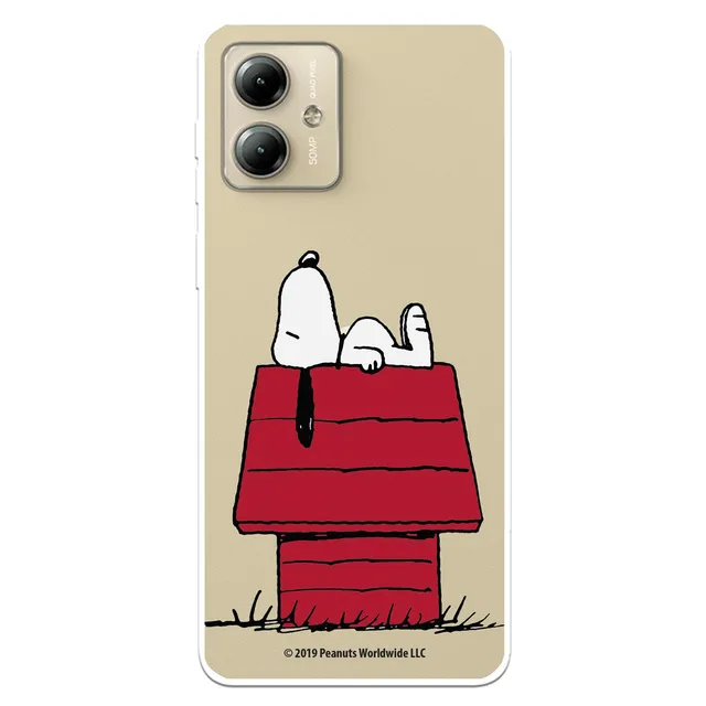 Licenze Ufficiali Snoopy Casa cover Moto G14 trasparente