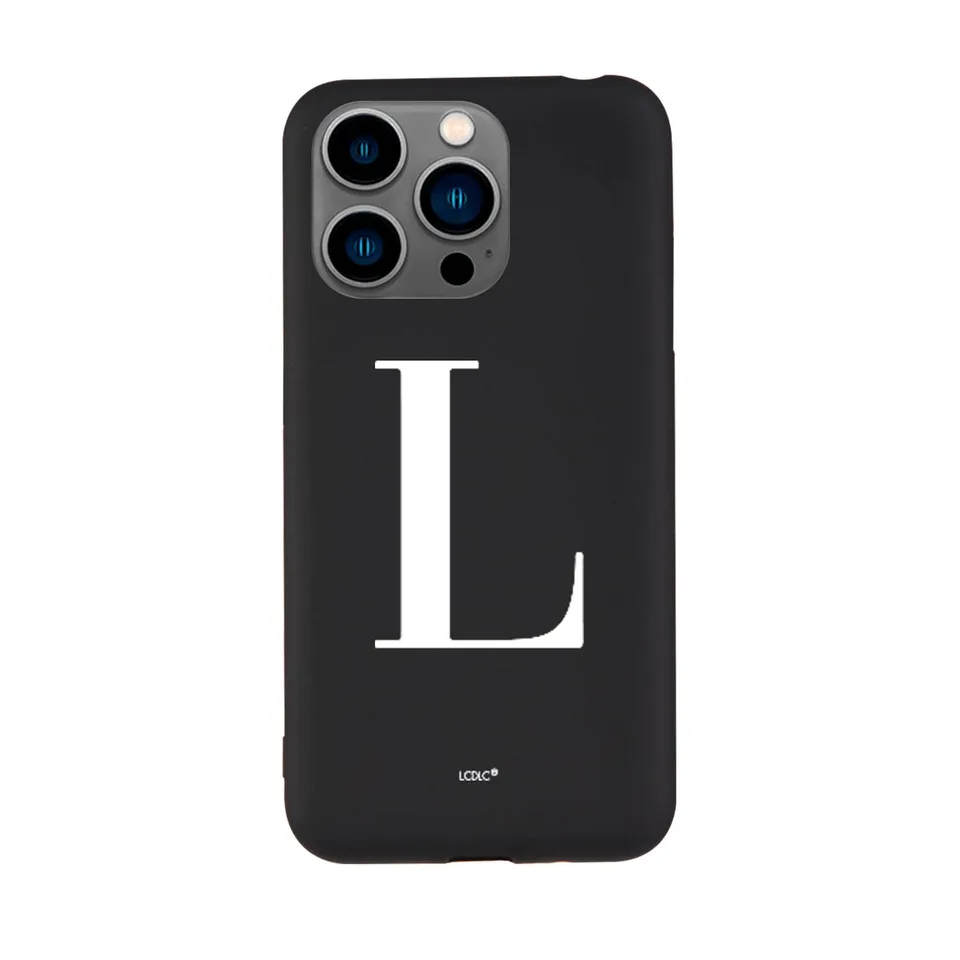 La Casa de las Carcasas Personalizzate iPhone 15 Pro cover nero iniziale