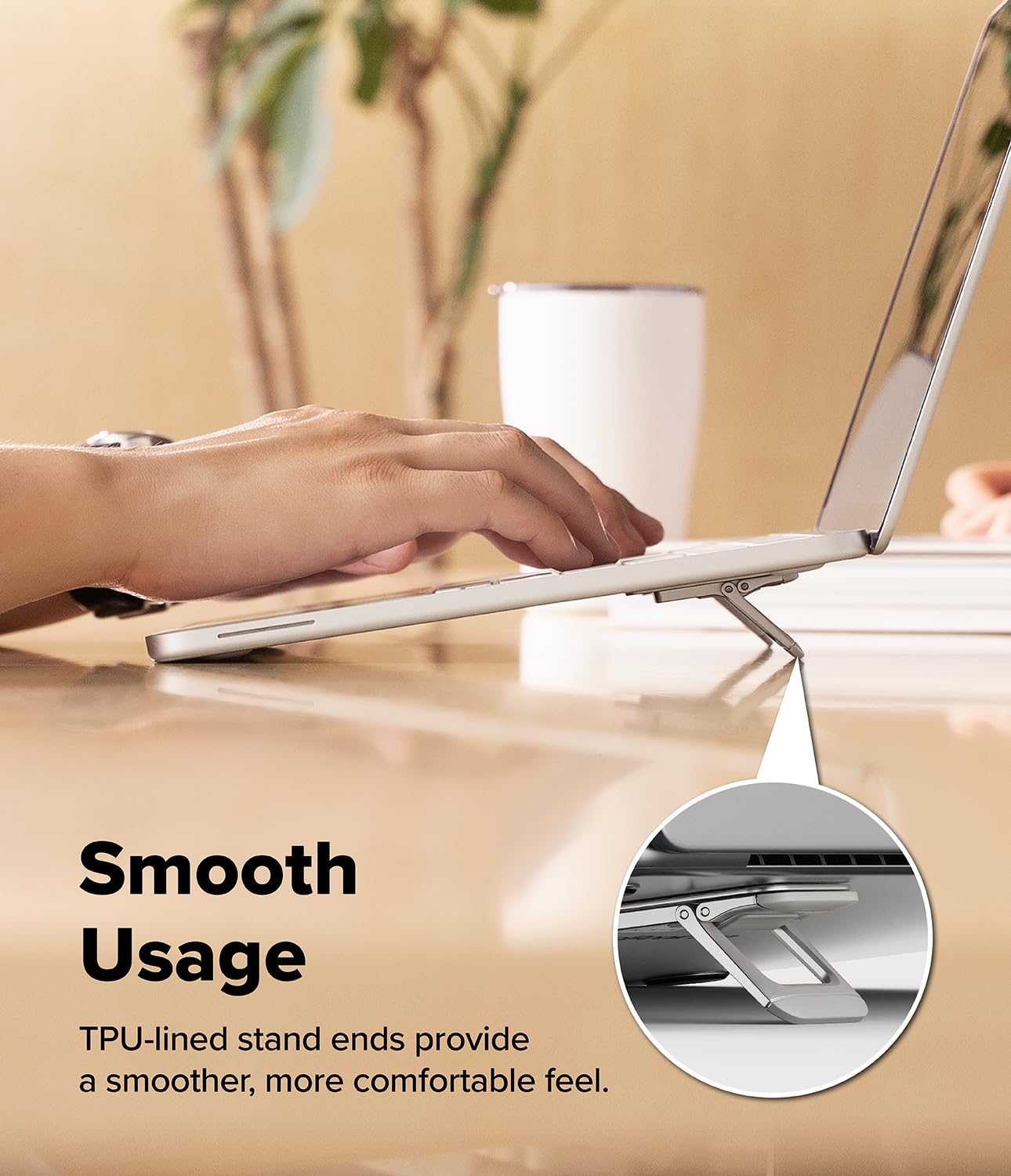 Ringke Step-Fit Mini stand laptop Silver 3 altezze