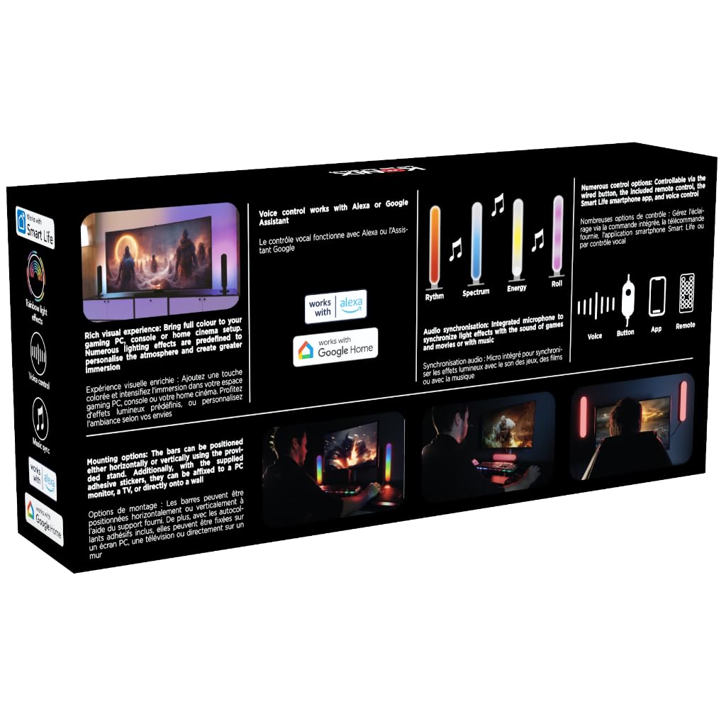 Konix Drakkar Flame Barra LED Gaming RGBIC 30 cm