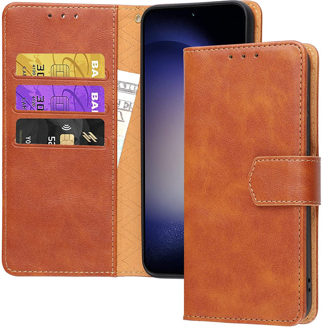 Redpepper Galaxy Cases Galaxy S23 cover portafoglio pelle nera