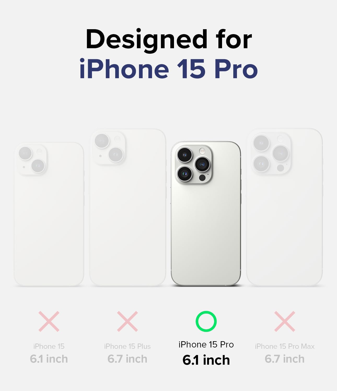 Ringke Silicone Magnetic cover iPhone 15 Pro Deep Blue magnetica