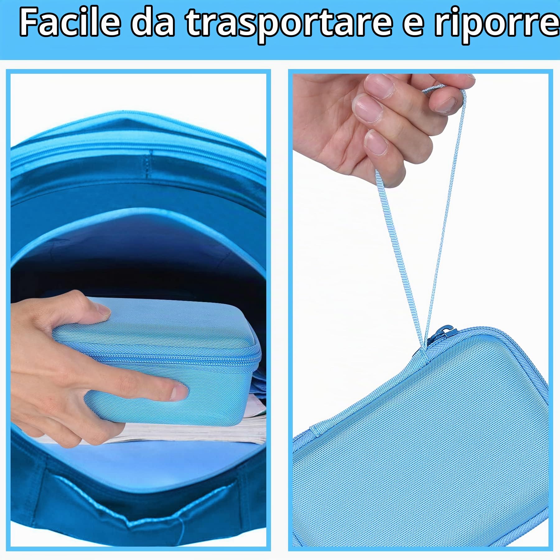 Aenllosi Camera Case custodia fotocamera bambini blu EVA