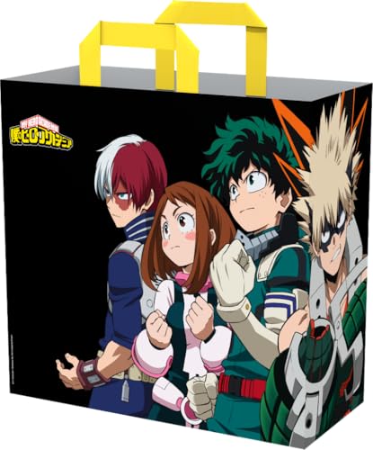Konix My Hero Academia Borsa Spesa Nero Team 40x45x20 Riciclata