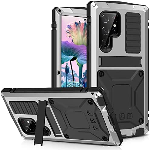 Redpepper Galaxy S23 Ultra cover metallo con stand e vetro