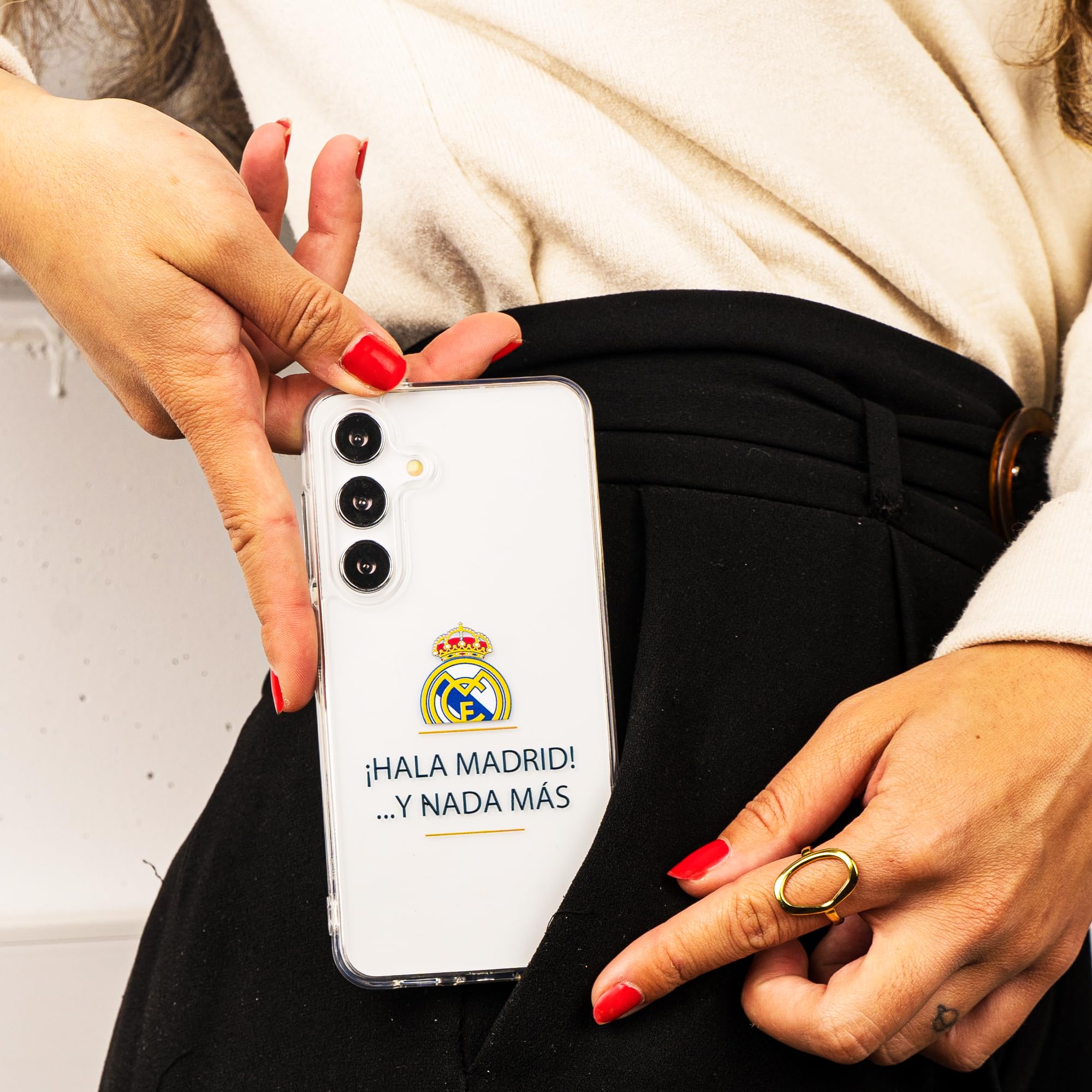 La Casa de las Carcasas Squadre cover Moto G14 Real Madrid Hala Madrid