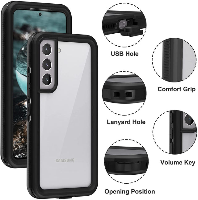 Redpepper Galaxy S22 cover impermeabile trasparente IP68