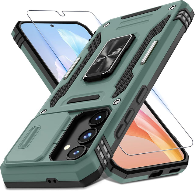 Redpepper Galaxy S25 Custodia Armor Verde con Anello