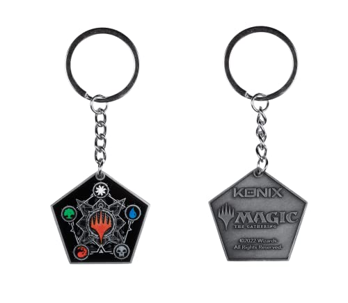 Konix Licensed Merchandise Portachiavi Metallo Nero 4 cm Mimic