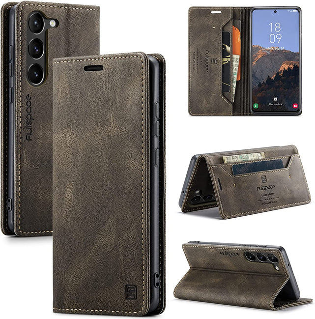 Redpepper S23 Plus cover pelle portafoglio con carte