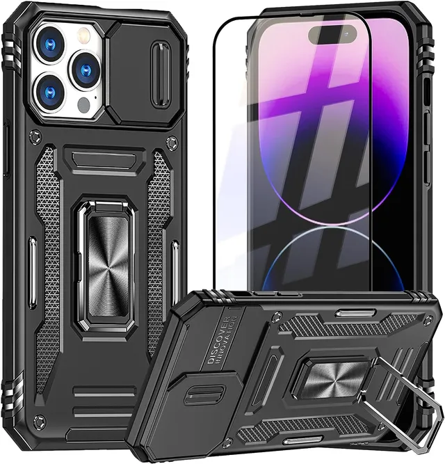 Redpepper 15 Pro Max Cover Blu Anello TPU Copri Fotocamera