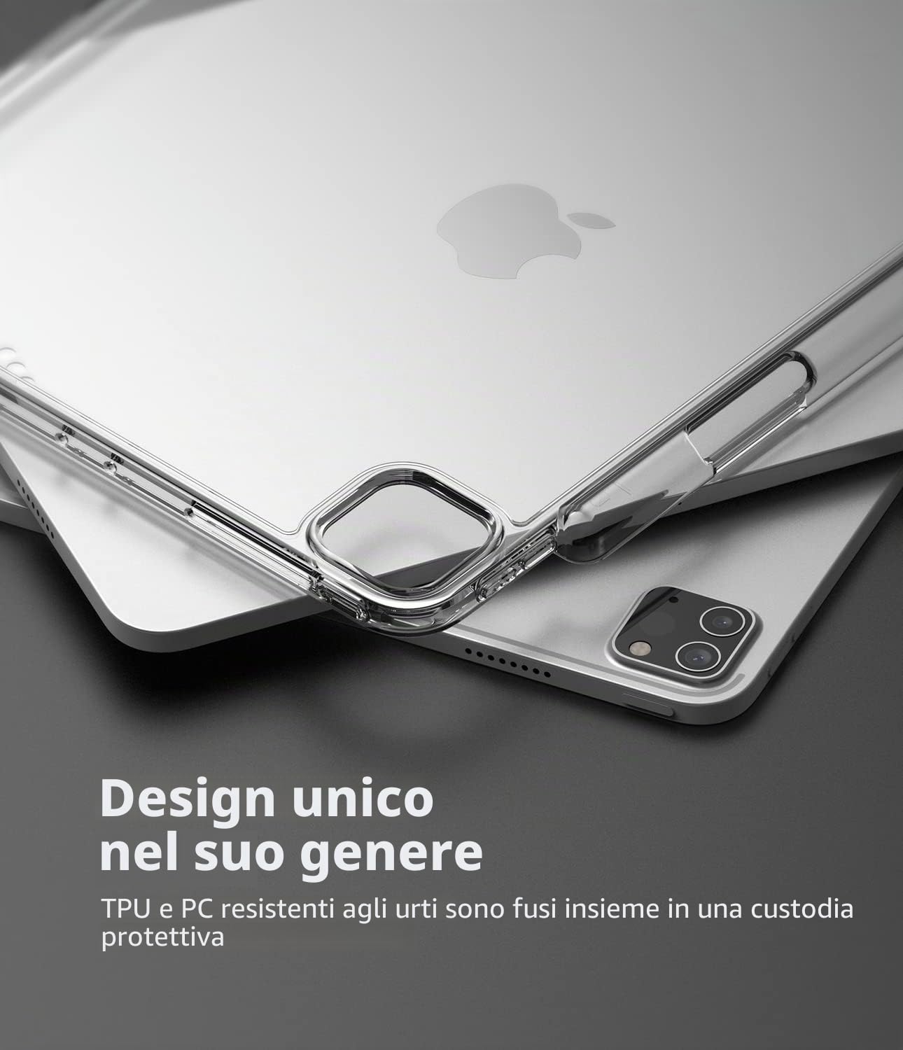 Ringke Fusion Cover iPad Pro 11 Trasparente Porta Pencil