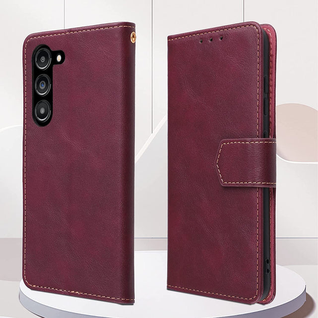 Redpepper Galaxy Cases Galaxy S23 cover portafoglio pelle nera