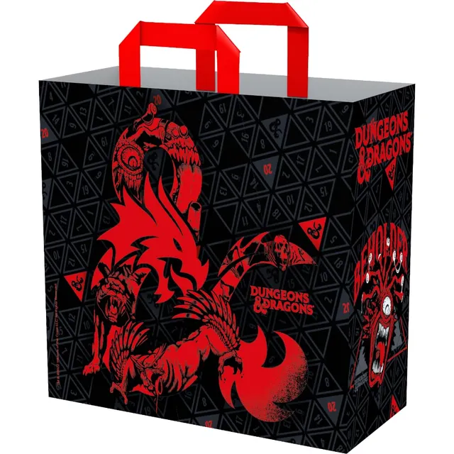 Konix Dungeons Dragons borsa spesa 40x45x20 riciclata Mostri nera