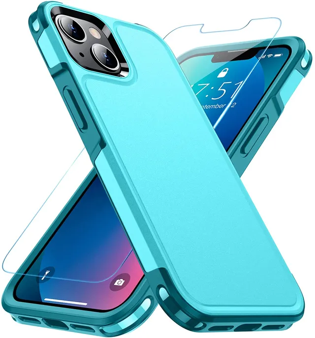 Redpepper Apple Cases iPhone 13 cover militare opaca con vetro